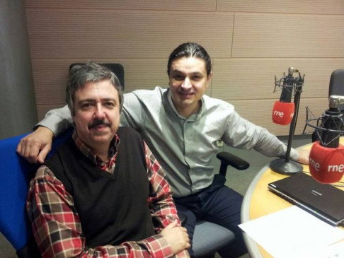 Con Jesús Trujillo en el programa "La Dársena" de Radio Clásica. RNE